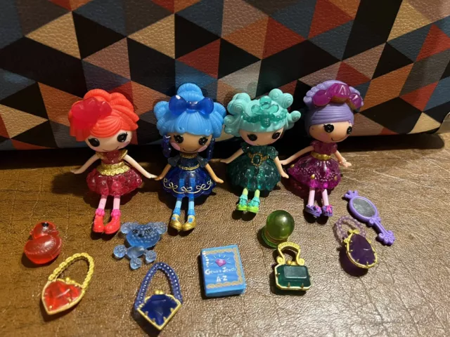 Lalaloopsy Mini Doll Figures Gemstone Collection Clarity Charms Bijou Dazzle Toy