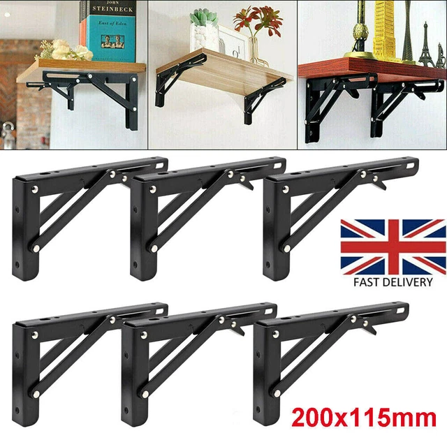 6X CAMPERVAN FOLDING Bracket Table Extension Shelf Motorhome Caravan