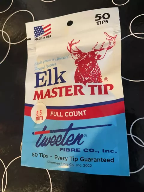 Tweeten Elk Master Pool Snooker Cue Tipping Kit 3 x 9.5mm Glue Tips + Glue Clamp