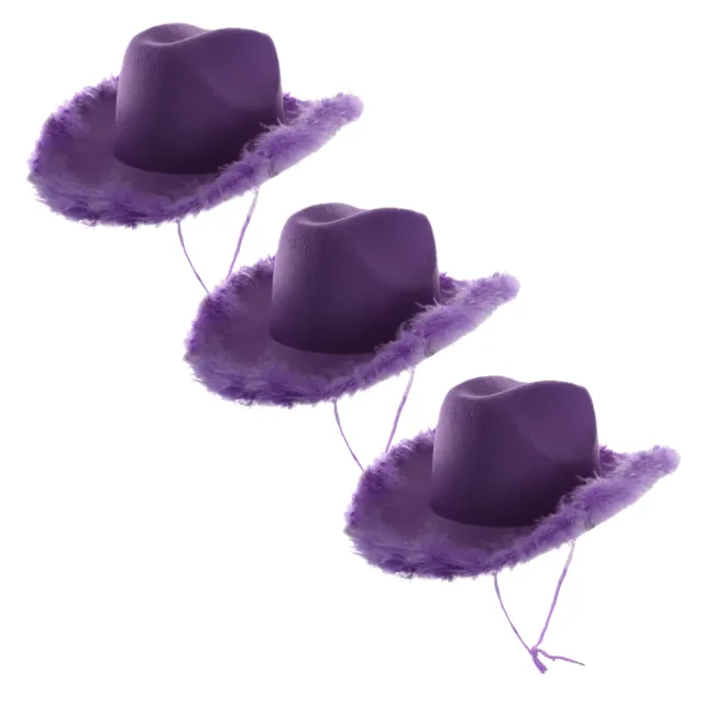 Purple Cowboy Hat Rhinestone Cowgirl Wild West Hen Fancy Dress Lot Taylor Swift