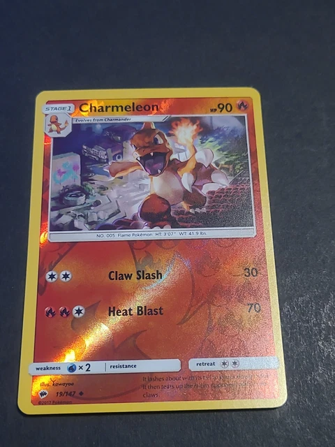 Charmeleon #19/147 Burning Shadows Pokemon Reverse Holo Uncommon Card