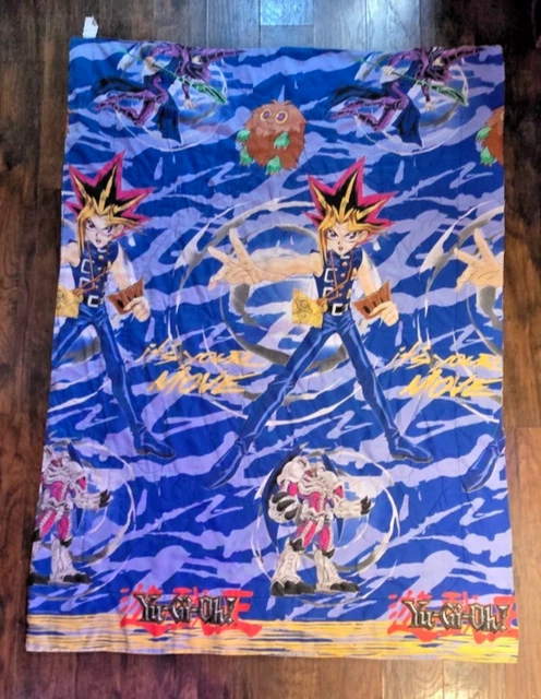Couverture Vintage Yu-Gi-Oh! 1996 - Dimensions 88 X 64 Pouces (Twin) - Occasion Bon État