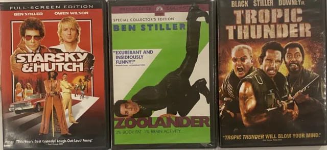 BEN STILLER DVD lot *Starsky & Hutch; Zoolander; Tropic Thunder * $12. ...