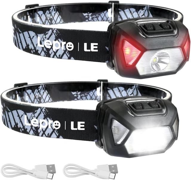 Lampe Frontale Rechargeable, Lampe Frontale Puissante, Super Flux Lumineux 2000 Waterpro 94373057