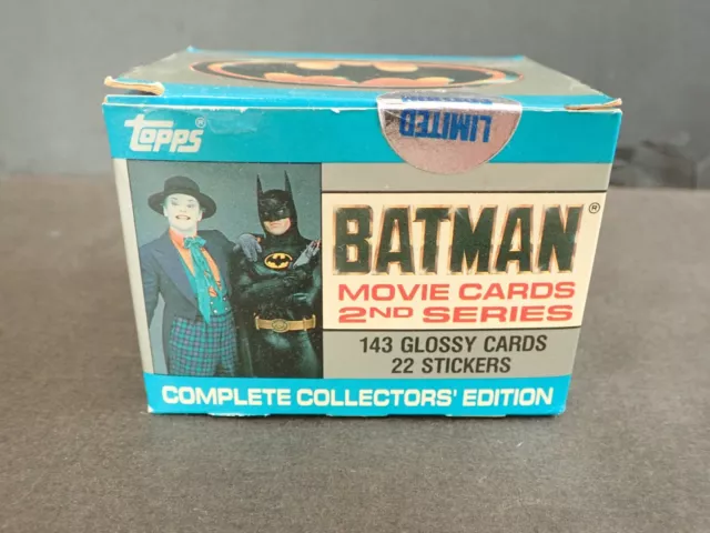 1989 Topps Batman Movie Cards 2Nd Series Limited Edition Sealed Box Set