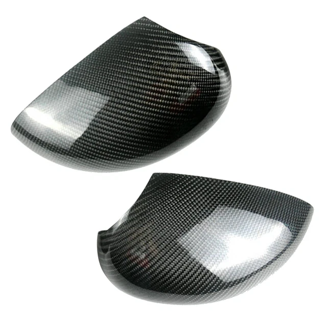 2X CARBON FIBER Wing Side Mirror Cover Cap fit for Audi TT 8N MK1 2000