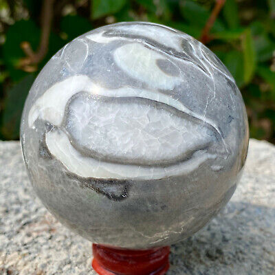 477G Natural Thousand Eye Stone Quartz Sphere Crystal Miracle Ball Healing. 2