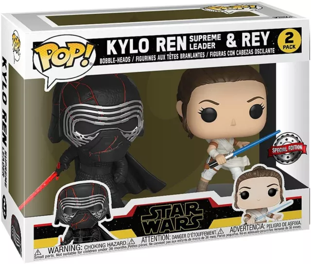 Pop! Star Wars: The Rise Of Skywalker - 2 Pack - Kylo & Rey - Special Edition