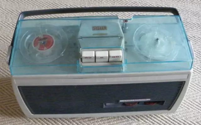 Vintage Stellaphone Two Track Portable Reel To Reel Tape Recorder ST471.