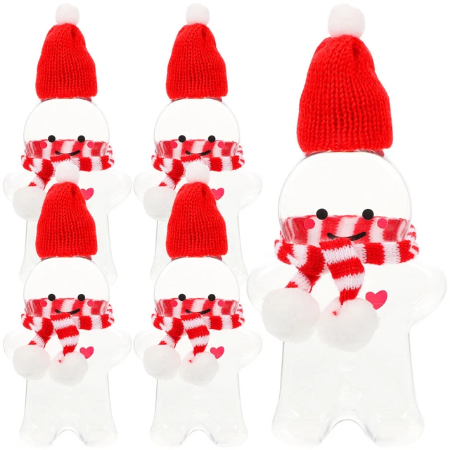 5 set barattolo uomo pan di zenzero regalo bambini con copertura biscotti bambino