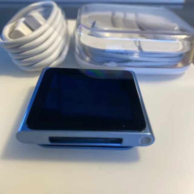 Apple iPod nano 6ta Generación Azul (16 GB) NUEVO.  Batería nueva 2