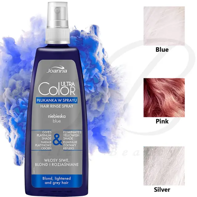 Enjuague para el cabello Joanna Ultra Color System en aerosol gris rubio cabello aclarado 150 ml