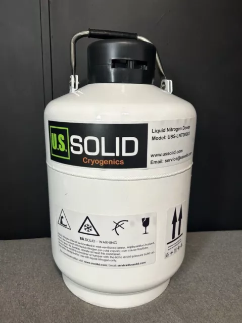 U.S. Solid 6L Cryogenic Container Liquid Nitrogen LN2 Tank