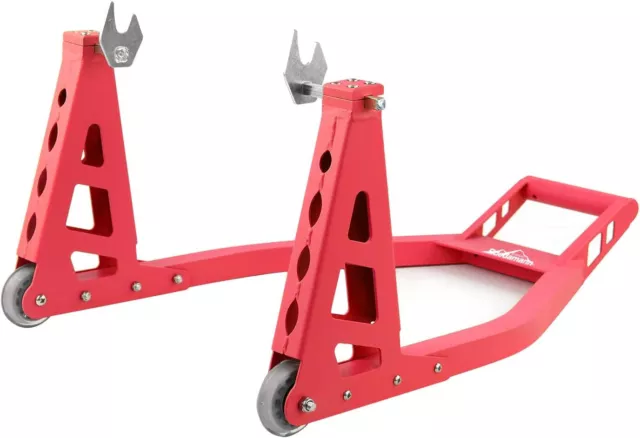 Ruedamann Aluminum Motorcycle Bike Rear Paddock Stand Red MOS03-R