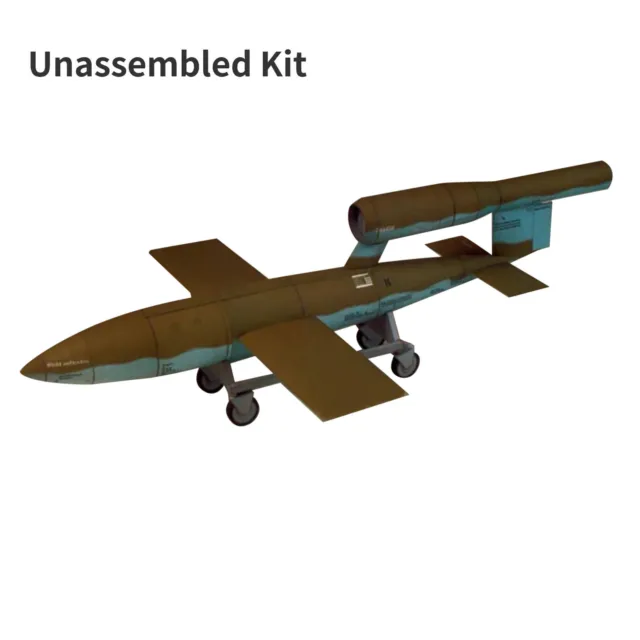 1:24 German V1 and V2 missiles 3D Paper Rockets Paper Model Unassembled Kit