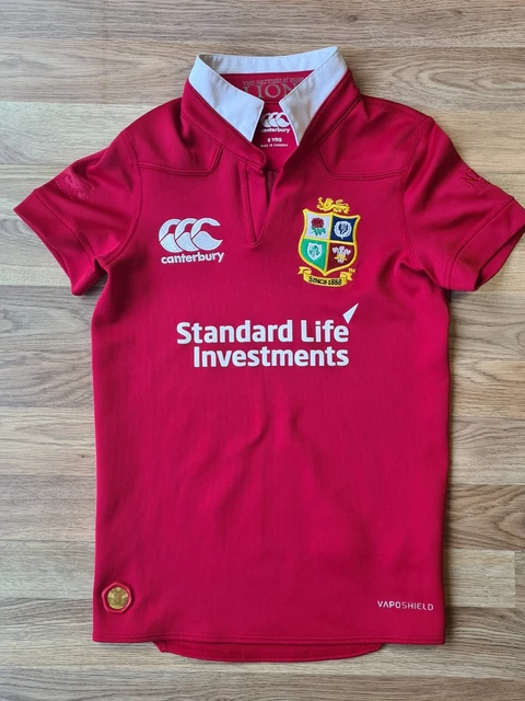 British Lions 2017 Canterbury red Rugby Union Shirt UK boy's age 8