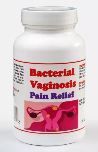 BACTERIAL VAGINOSIS PAIN RELIEF - EXTRA STRENGTH - 120 Caps - MADE IN USA