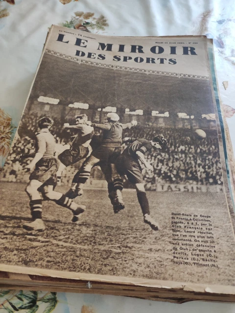 MIROIR DES SPORTS 487 11.11.1954 CYCLISME PISTE BELLENGER RUGBY XIII COUPE MONDE EUR 7,20 - FR