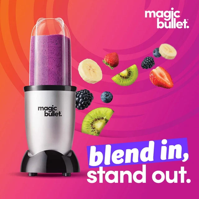 Free Shipping,	New,11 Piece Personal Blender MBR-1101 – Silver / Black
