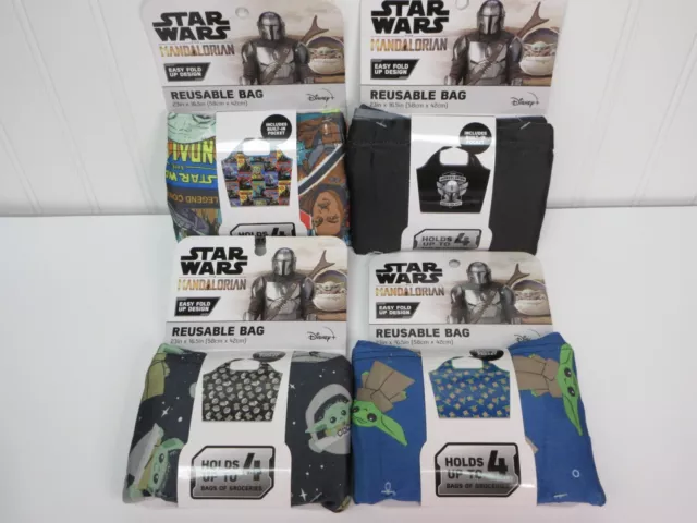 Star Wars The Mandalorian Reusable Bag Grocery Shopping Tote 23"x16x.5"  XL New