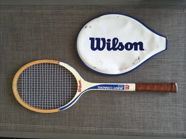 Raquette De Tennis Vintage Wilson Jimmy Connors Champ – Taille 4 3/8 – Modèle Collector