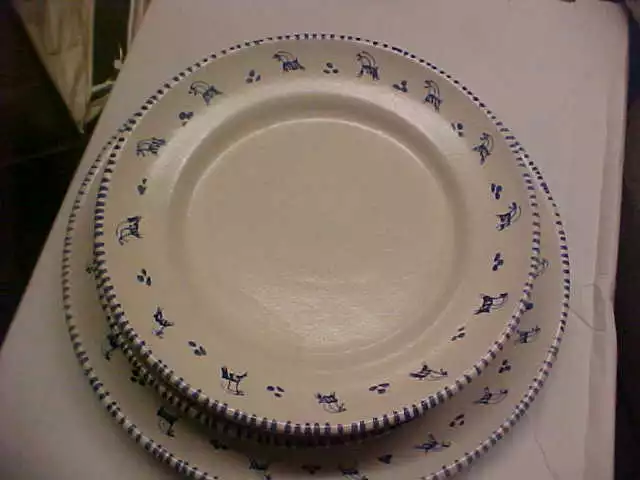 Giovanni Vietri Italian Pottery Dinner Plate & (4) Salad Plates Whimsical