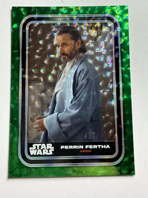 2023 Topps Star Wars Base Green Foilboard #70 Perrin Fertha #d /499