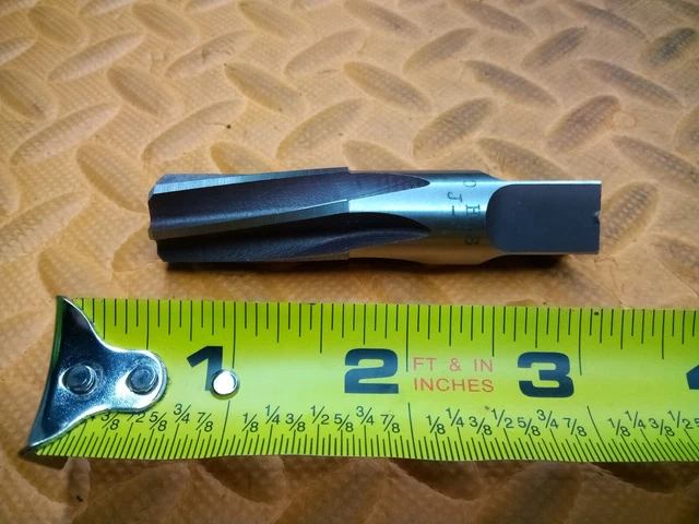 J&B 1/2" O.D. HSS Pipe Reamer 6 Flute .5 Precision CNC Tools USA 21/32 - 3/4