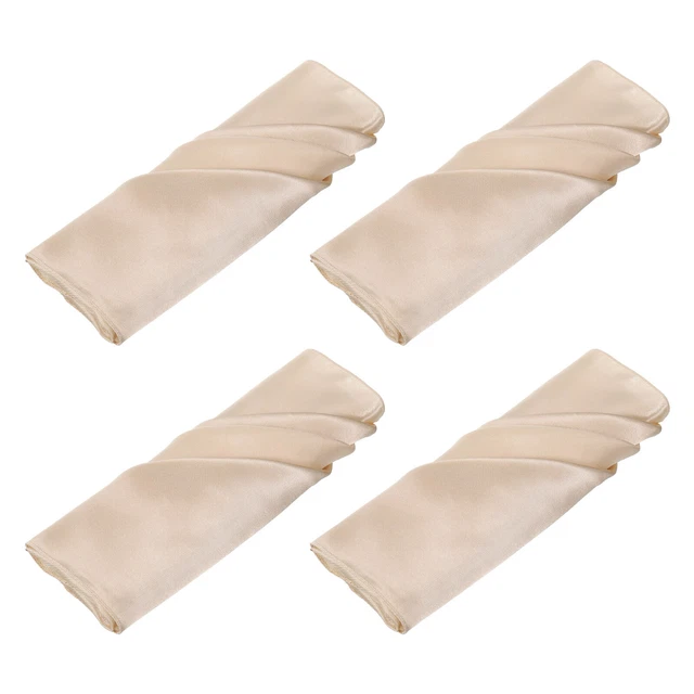 12pcs Champagne gold Satin Table Napkins 20×20 Inch