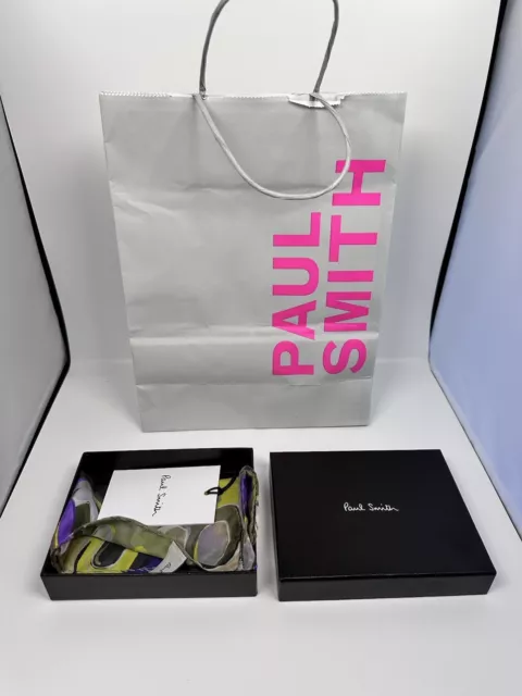 PAUL SMITH TASCA DI SETA QUADRATA, Nuovissima con etichette e confezione regalo originale