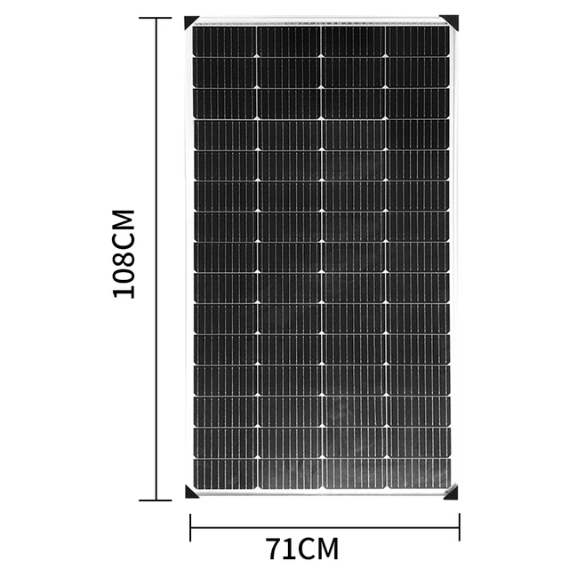 ANTENERGY 90W 12V Solar Panel – 5BB Poly Cells For Caravan, Boat, Camping