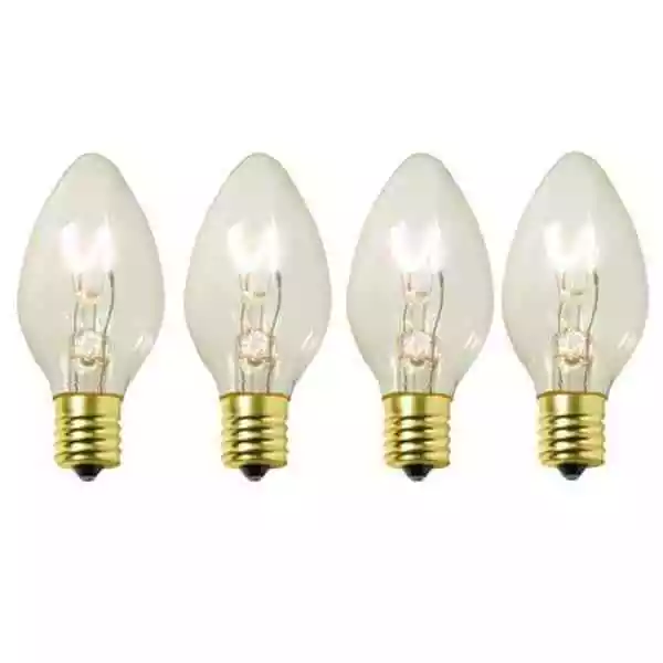 25 C9 Clear Transparent Replacement Christmas Light Bulbs Holiday Wedding Party