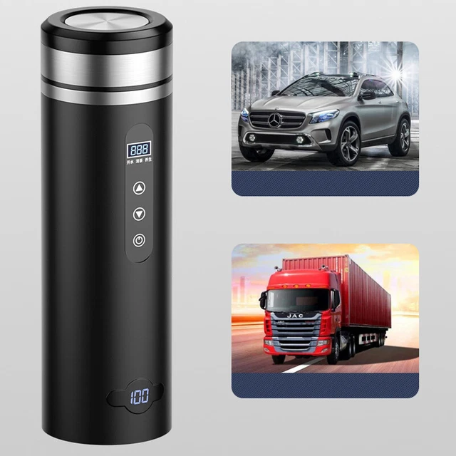 12V/24V/220V Smart Temperature Control Travel Coffee Mug Electric heated Car Cup 2