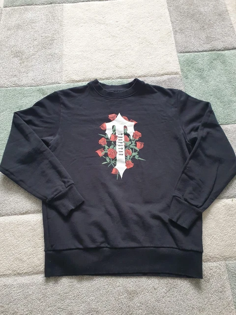 TRAPSTAR JUMPER SIZE Medium Sweatshirt Pullover Rose T Cross Jumper Black 25.99 PicClick UK