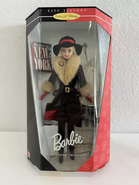 Winter In New York Barbie Doll City Seasons Winter Collection 1998 Collectible