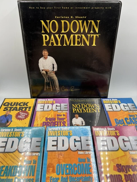 Complete Set Carlton Sheets No Down Payment Real Estate Investing Books CDs VHS