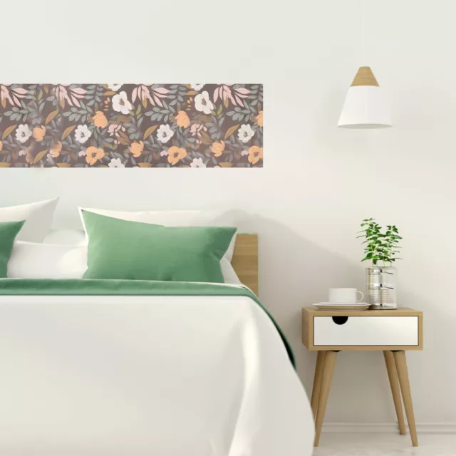 1 rollo de papel de planta de flores, fondo de pantalla decorativo, papel de flor, autoadhesivo