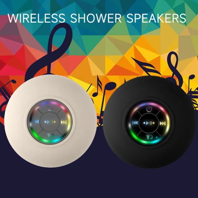 Waterproof Wireless Bluetooth Mic Shower Music Speaker Handsfree Bathroom Hot