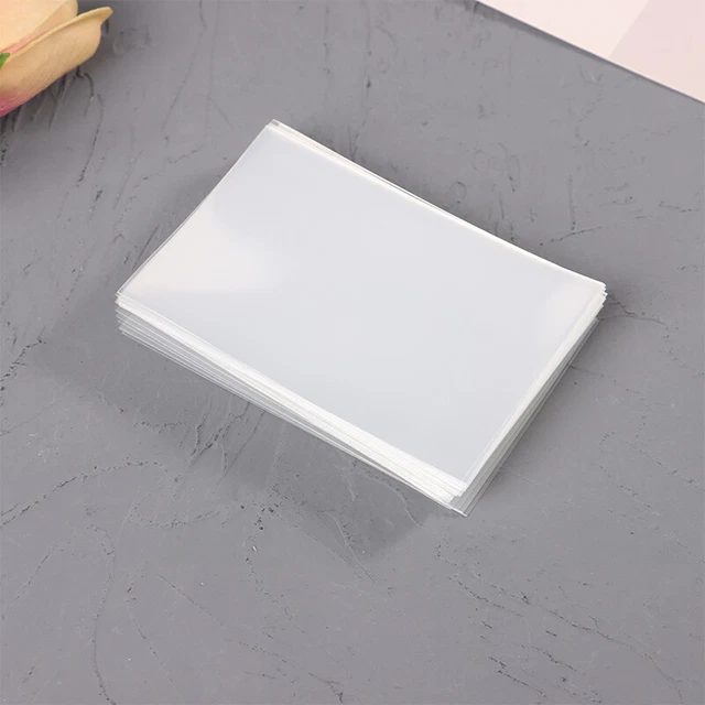 50 piezas fundas para tarjetas coreanas libres de ácido transparente CPP DURO 3 pulgadas tarjeta fotográfica holográfica