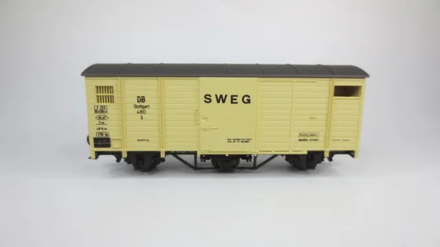 Bemo H0e 2005 Gedeckter Güterwagen "SWEG" DB Neuwertig & OVP CH21118