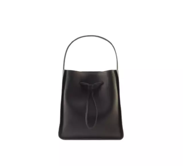 3.1 Phillip Lim Soleil Tote Bucket Bag Purse Womens Black Leather Large Purse