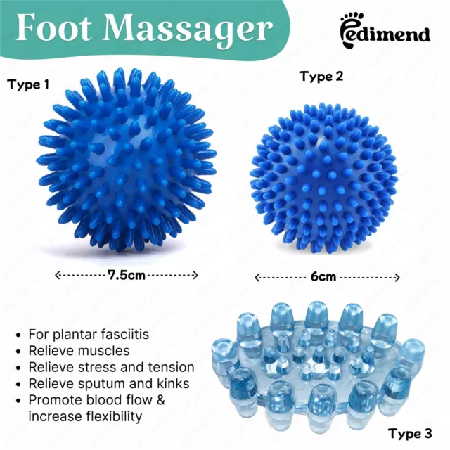 PEDIMEND™ Spiky Massage Ball Plantar Fasciitis Foot Massager Metatarsalgia Pain