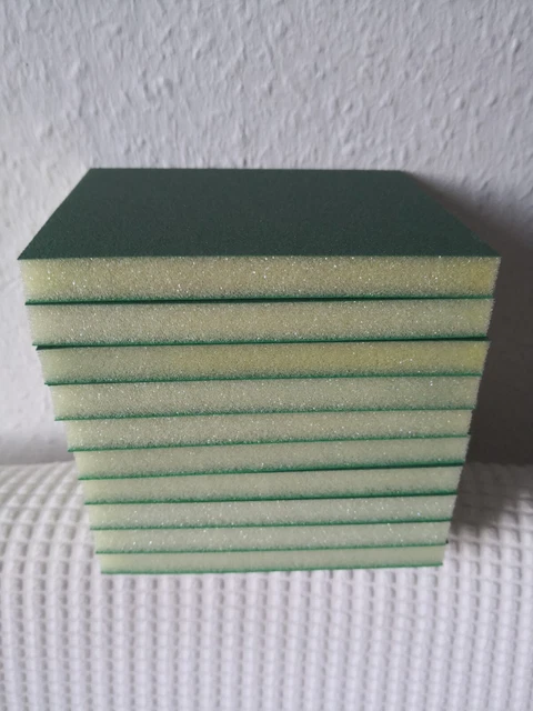 10x Kovax Doubleflex Softpad Ultra Fine Green doppio lato 123 x 98 x 13 mm NUOVO