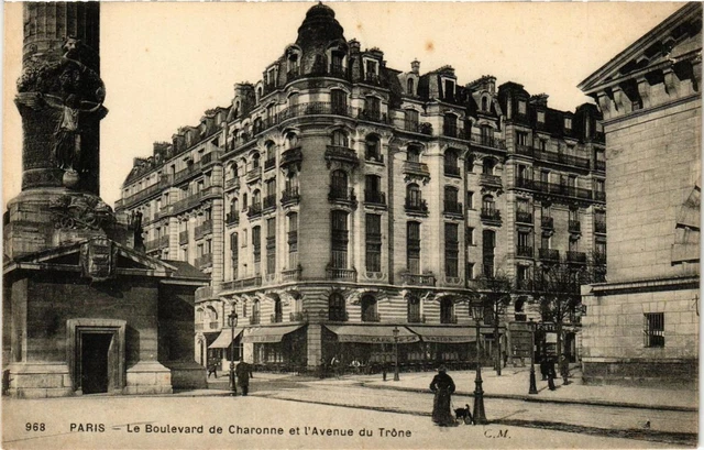 CPA AK PARIS 12e Le Boulevard de Charonne et l'Avenue du Trone (673611)