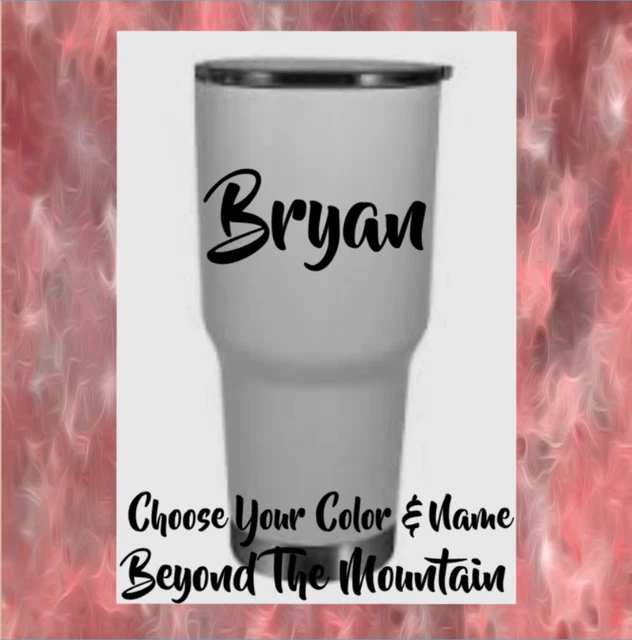 MONOGRAM VINYL DECAL Sticker For Tumbler Cups Personalized 2.75 PicClick