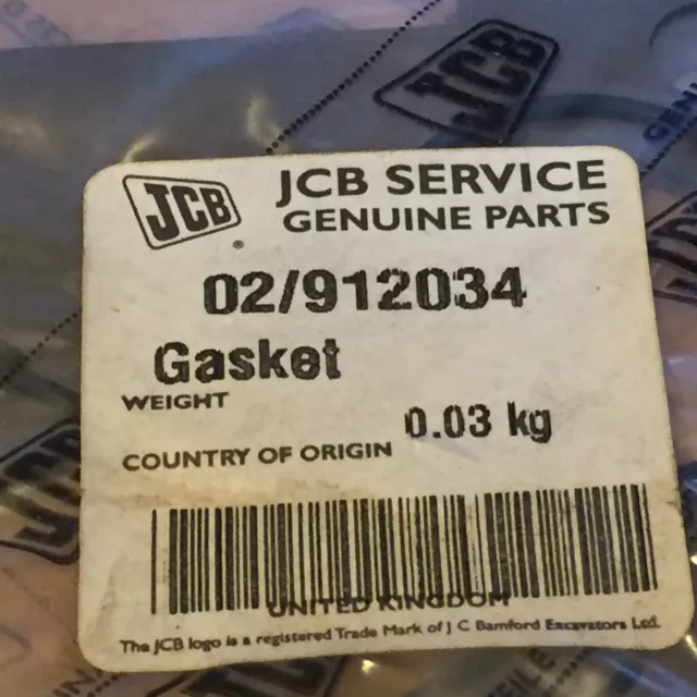 JCB Genuine Gasket 02/912034 3