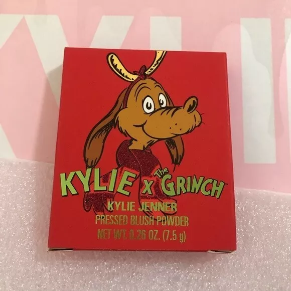 Kylie Jenner Cosmetics x The Grinch Max the Reindeer Rubor Prensado Polvo NUEVO