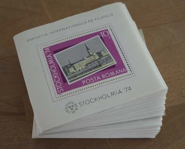 1974 Rumänien; 200 Blocks STOCKHOLMIA ?74, postfrisch/MNH, Bl. 116, ME 600,-