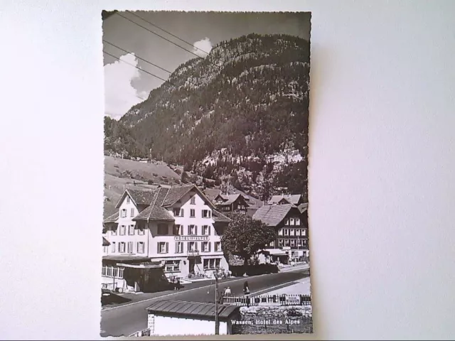 AK. Hotel des Alpes. Wassen. Schweiz. s/w.