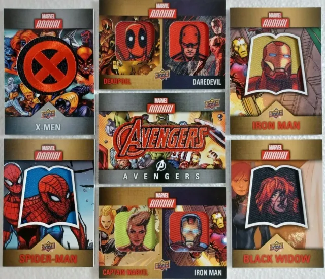 2016 Upper Deck Marvel Annual CHARACTER / TEAM PATCH Trading Card SINGLES